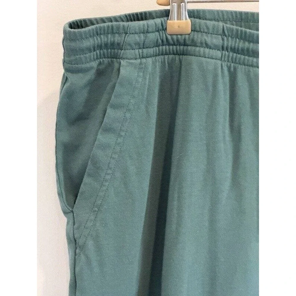 J Crew‎ Knit Goods Mens Drawstring Soft Jogger Pants Green Cotton XL Slim